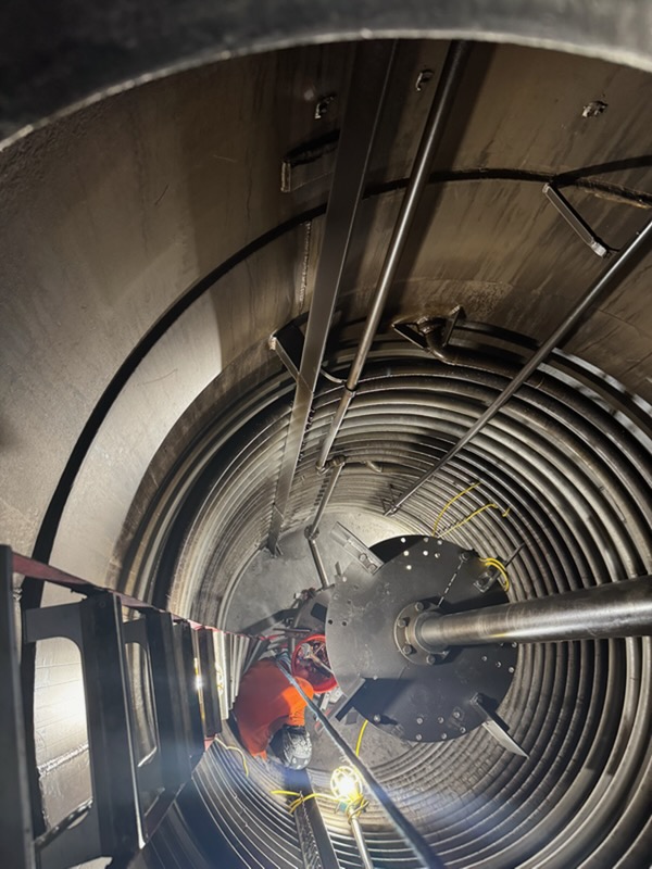 Coil Piping Repair in Reactor